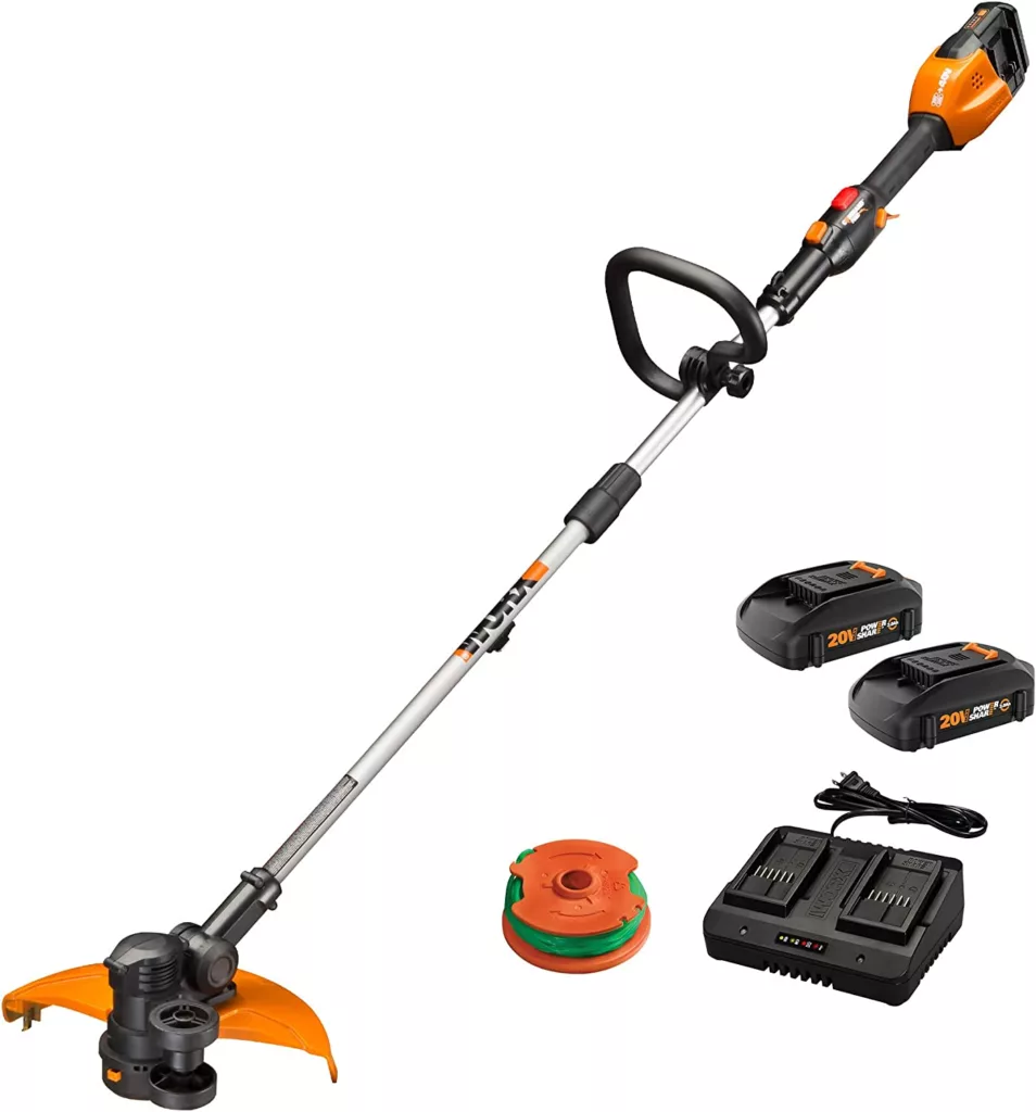 Worx WG184 40V Power Share 13" Cordless String Trimmer & Wheeled Edger (Batteries & Charger Included)